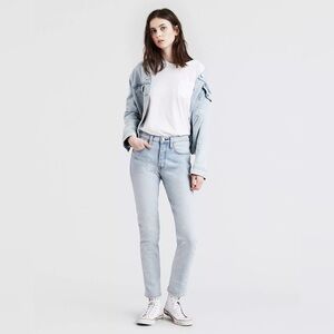 Levi’s Premium Light Blue 501 Stretch Skinny Denim Jeans Women’s Size 26